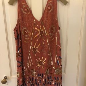 Free People beaded Cocktail Dress